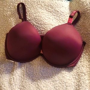 VS PINK Plum Colored Push Up Bra NWT